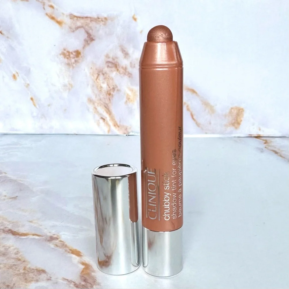 RARE CLINIQUE Chubby Stick Shadow Tint For Eyes * 04 AMPLE AMBER * / .10 oz/3g